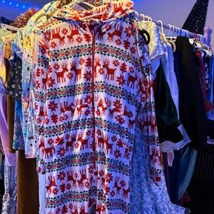 Hannah Andersson Fleece Christmas Onesie Size L/XL
